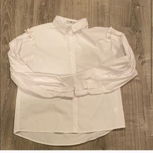 Pearl button down